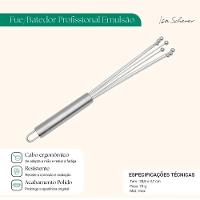 Fue Batedor Profissional De Ovos Massas Emulsão Isa Scherer - 2