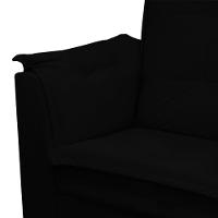 Kit 02 Poltronas Maria Para Amamentação E Descanso Com Puff Confortável Suede Preto Mabe Magazine - 2