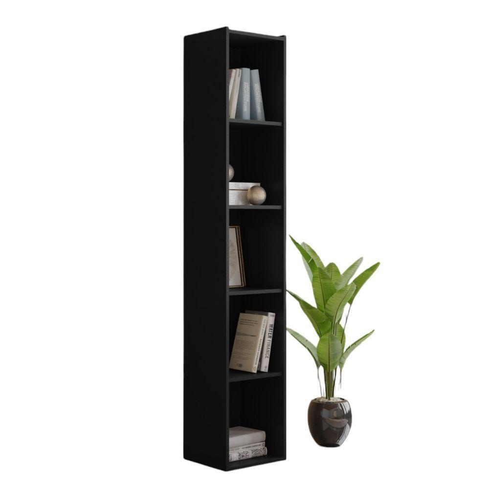 Estante Livreiro Organizador Multiuso Para Escritório Janaína Preto- Mabe Magazine - 1