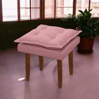 Kit 02 Puff Maria Para Sala De Tv E Estar Quarto Confortável Suede Rose Mabe Magazine - 2