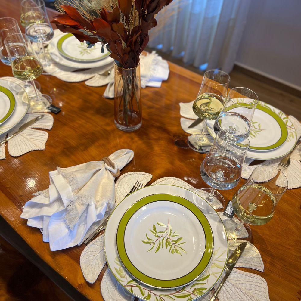 Porta Guardanapos Em Algodão Trançado Duplo Mameg Natural - 2