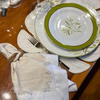 Porta Guardanapos Em Algodão Trançado Duplo Mameg Natural - 4