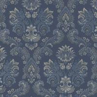 Papel De Parede Thema Damask Azul 28829 - 1