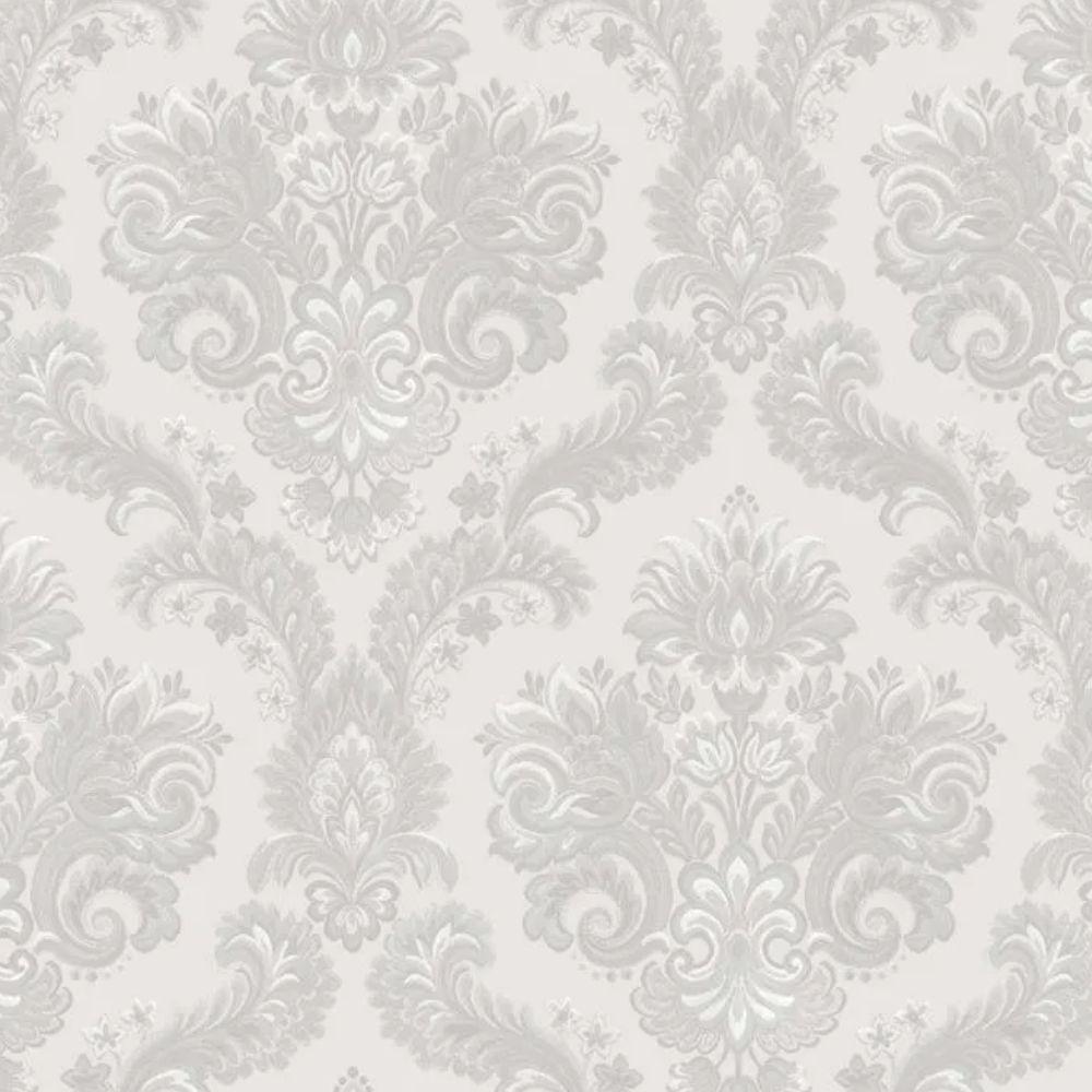 Papel De Parede Thema Damask Cinza 28821 - 1