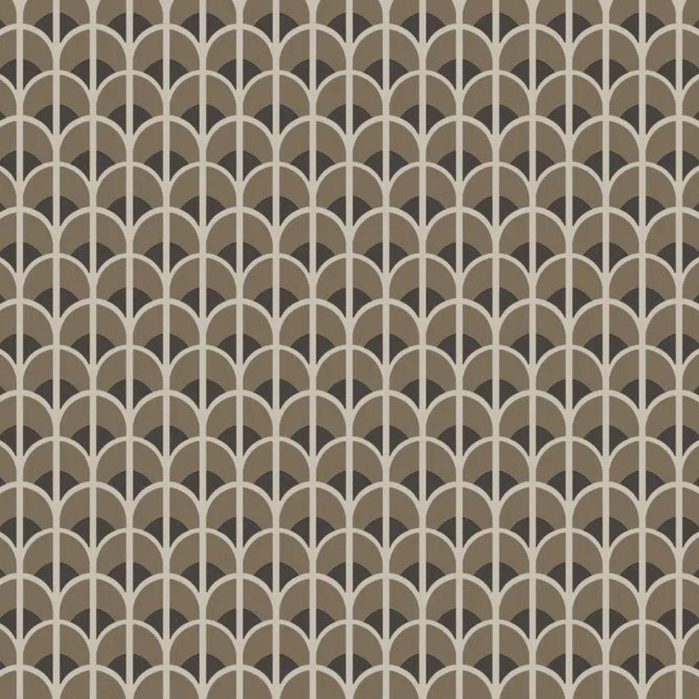 Papel De Parede Thema Geométrico Marrom 28867 - 1