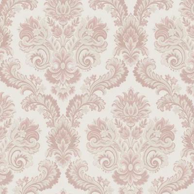 Papel De Parede Thema Damask Marrom 28824