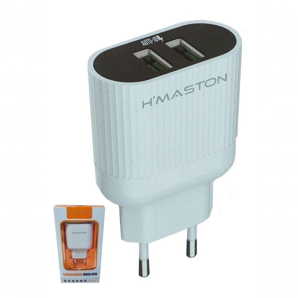 Fonte Carregador H'mastom Y28-4 Com 2 Saídas Usb 3.1a - 1