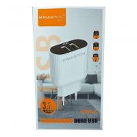 Fonte Carregador H'mastom Y28-4 Com 2 Saídas Usb 3.1a - 2