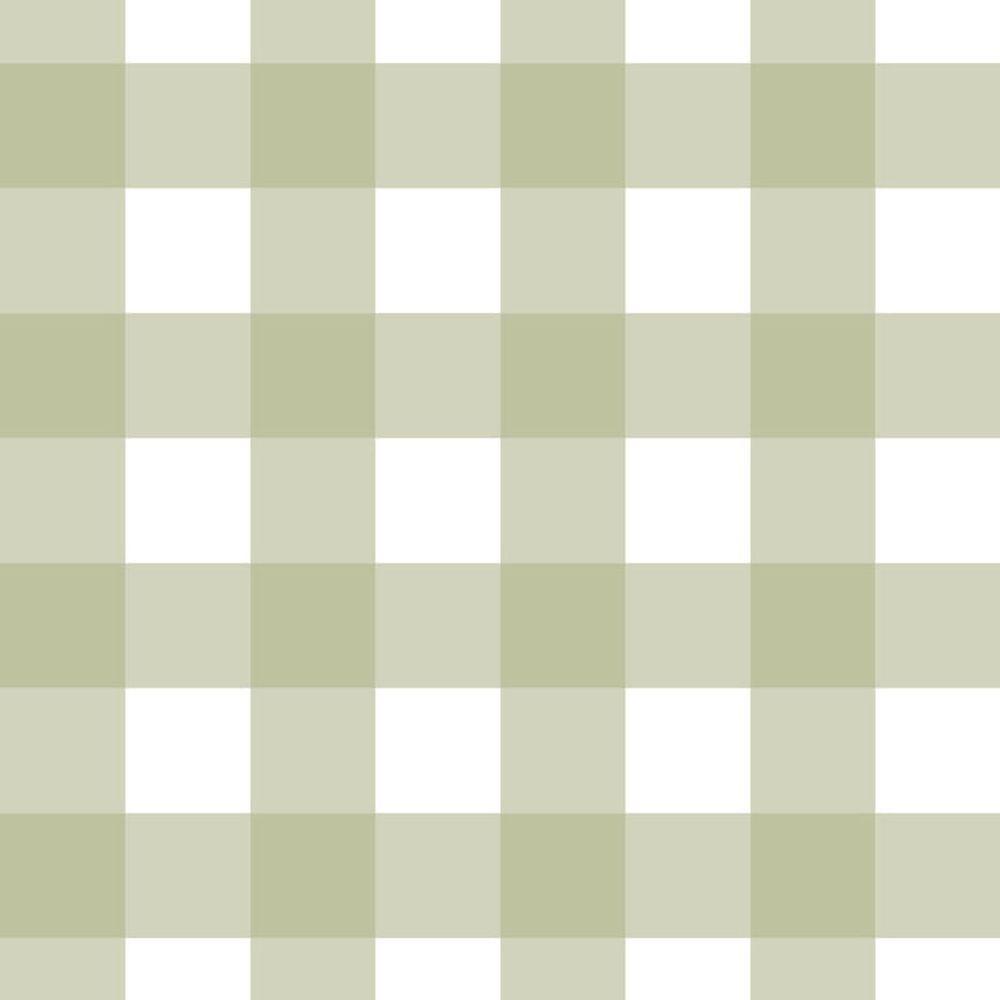 Papel De Parede Doce Estilo Xadrez Verde 82137 - 1