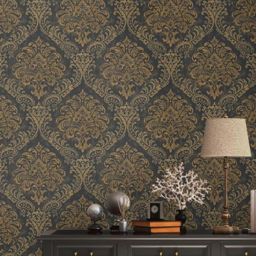 Papel De Parede Metropolitan Stories 3 Arabesco Amarelo 391123ms - 1