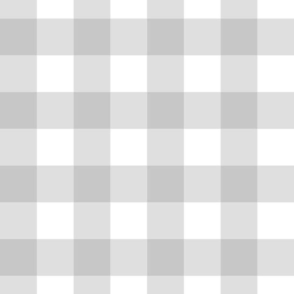Papel De Parede Doce Estilo Xadrez Cinza 82045 - 1