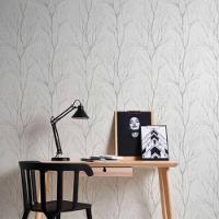 Papel De Parede Attractive 2 Folhagem Branco 372602 - 1