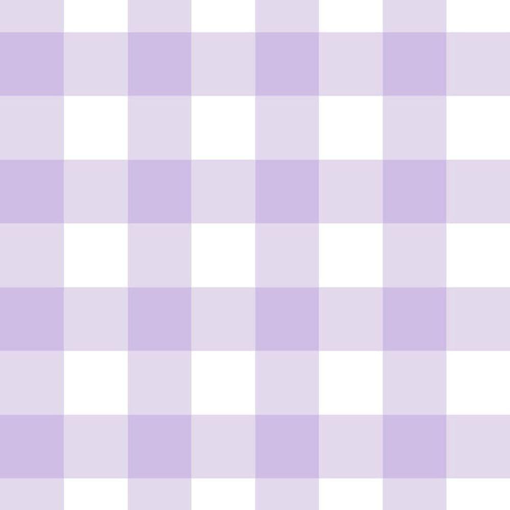 Papel De Parede Doce Estilo Xadrez Lilás 82014 - 1