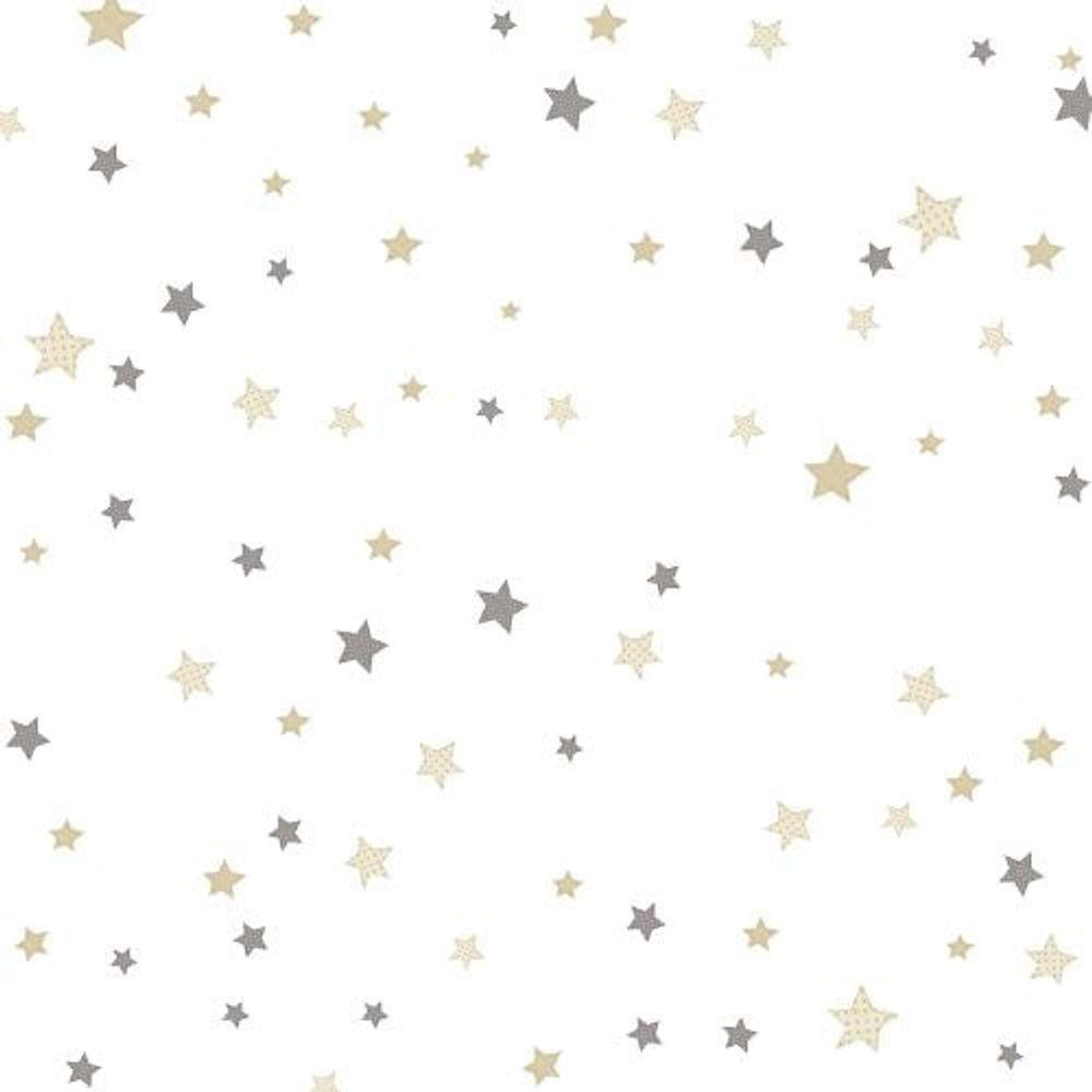 Papel De Parede Happy Infantil Branco 14826 - 1