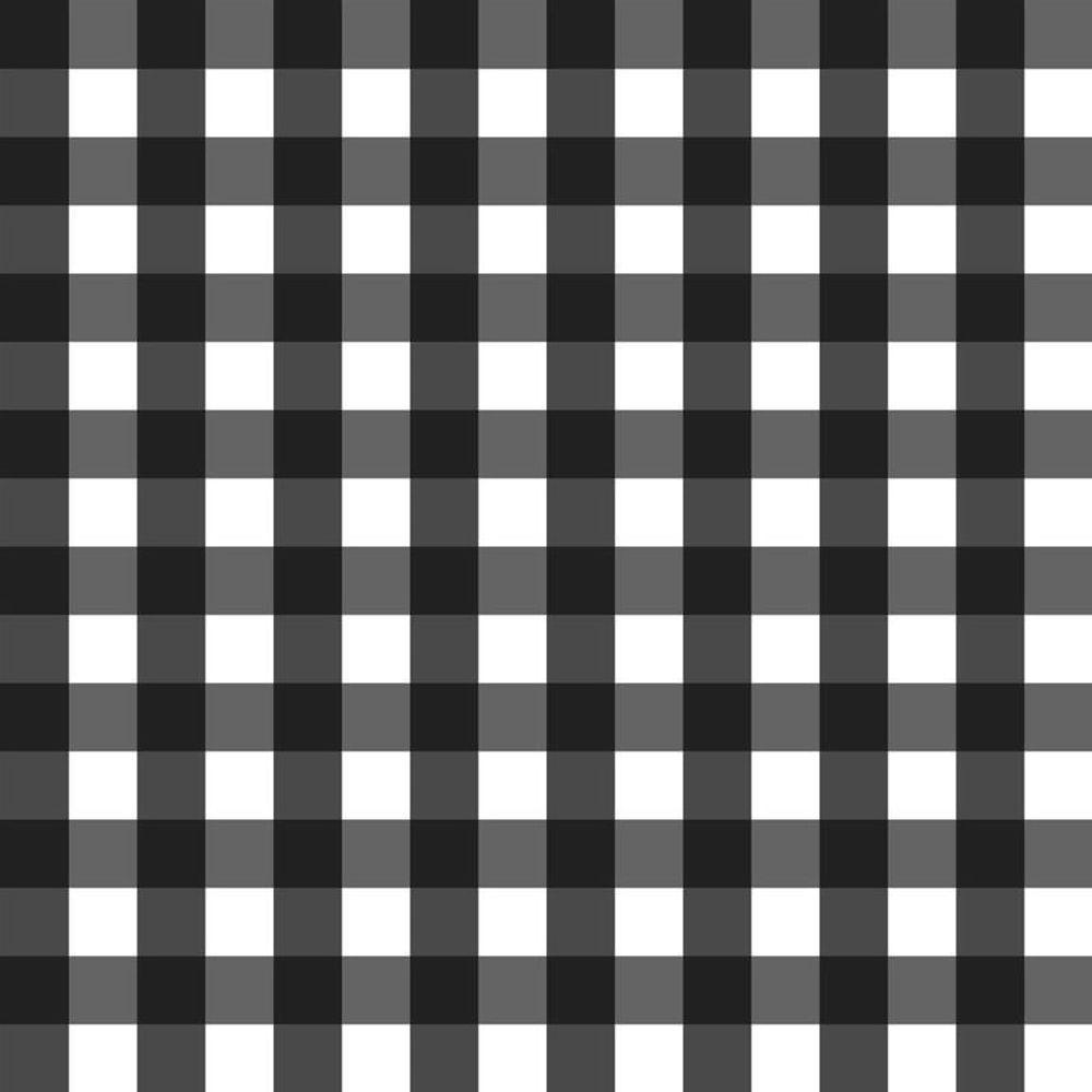 Papel De Parede Doce Estilo Xadrez Cinza 82243 - 1