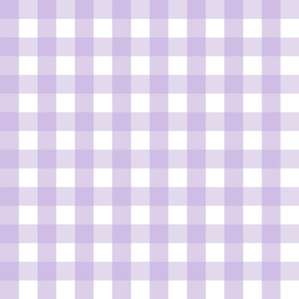Papel De Parede Doce Estilo Xadrez Lilás 82236 - 1