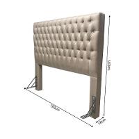 Cabeceira Cama King Estofada Capitonê Creta 1,93m Linho Bege - 5