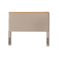 Cabeceira Cama Box Queen 1,60m Estofada Detalhe Em Madeira Java Veludo Bege - 3