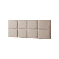 Cabeceira Painel Cama Box Queen 1,60m Estofada Belize Linho Bege - 3