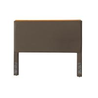 Cabeceira Cama Box Casal 1,40m Estofada Detalhe Em Madeira Java Veludo Marrom - 3