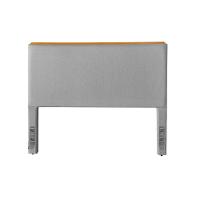 Cabeceira Cama Box King 1,93m Estofada Detalhe Em Madeira Java Linho Cinza - 3