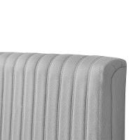 Cabeceira Cama Box Queen 1,60m Estofada Havai Linho Cinza