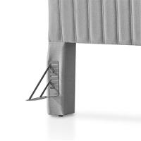 Cabeceira Cama Box Queen 1,60m Estofada Havai Linho Cinza - 5