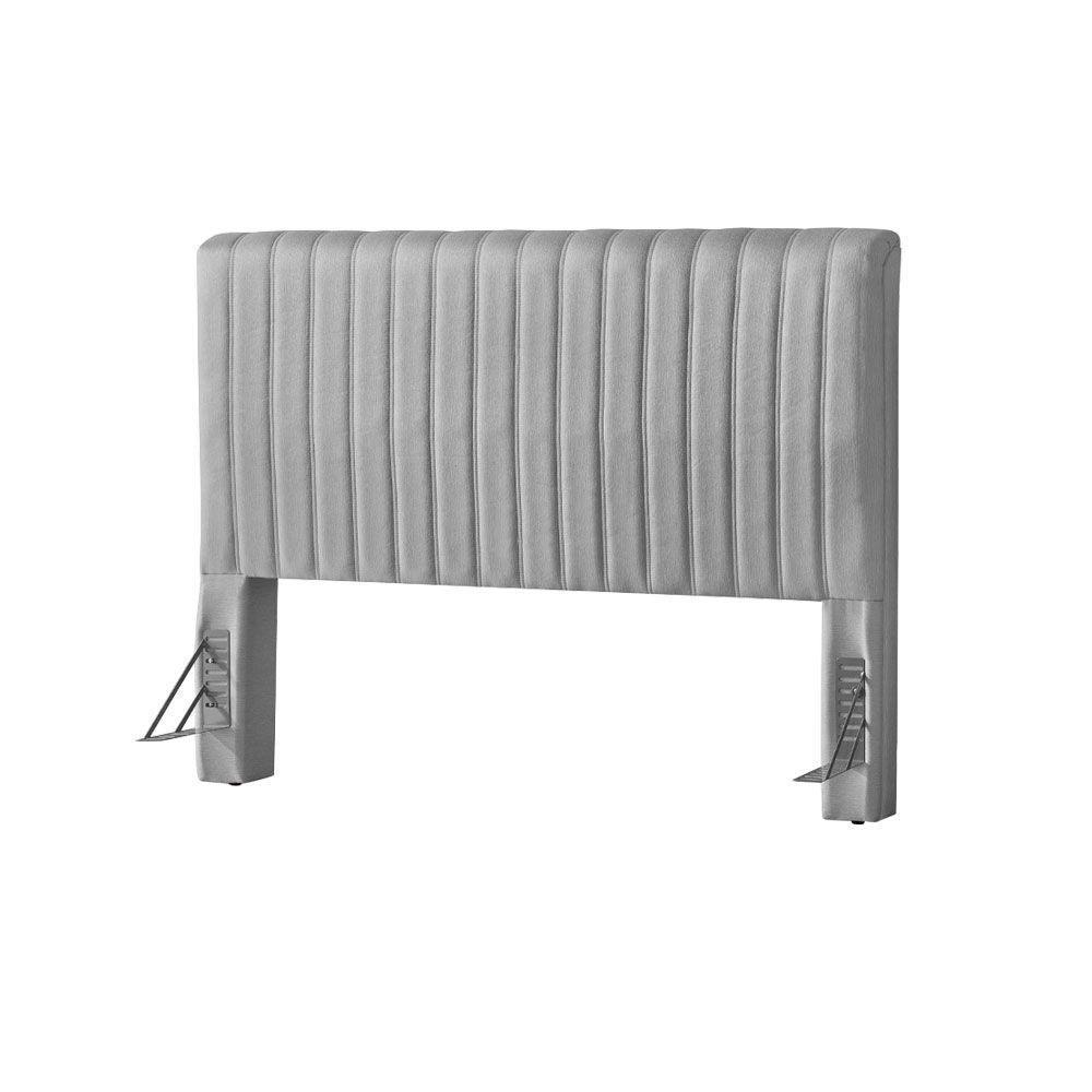 Cabeceira Cama Box Casal 1,40m Estofada Havai Linho Cinza - 2