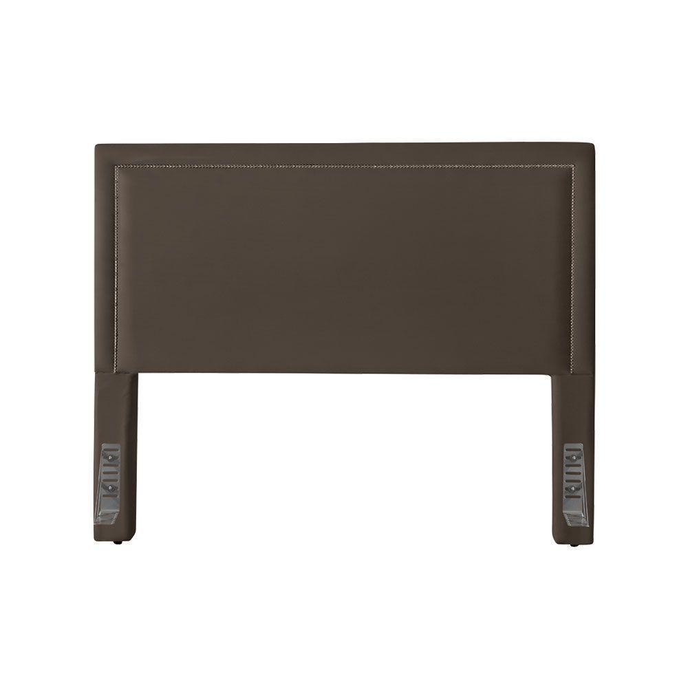 Cabeceira Cama Box King 1,93m Estofada Aruba Veludo Marrom - 3