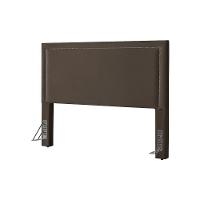 Cabeceira Cama Box King 1,93m Estofada Aruba Veludo Marrom - 2