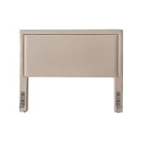 Cabeceira Cama Box Queen 1,60m Estofada Aruba Veludo Bege