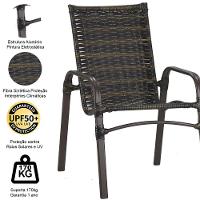 4 Cadeiras E Mesa Tampo Ripado área Jardim Varanda Piscina Pedra Ferro