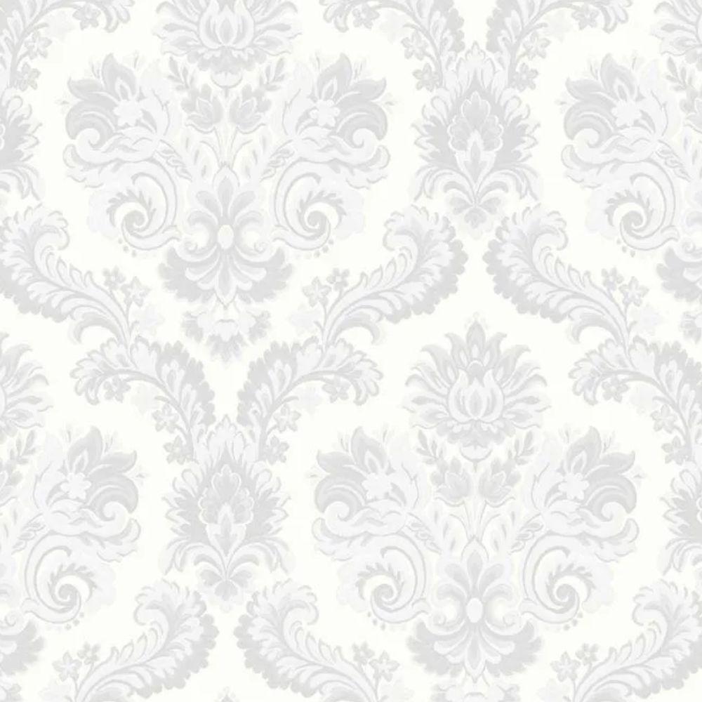 Papel De Parede Thema Damask Branco 28820 - 1