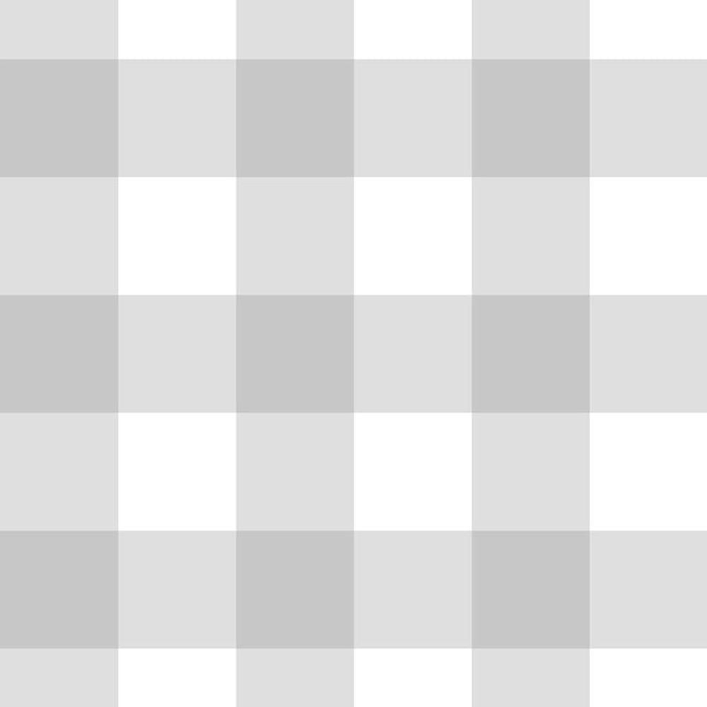 Papel De Parede Doce Estilo Xadrez Cinza 81864 - 1