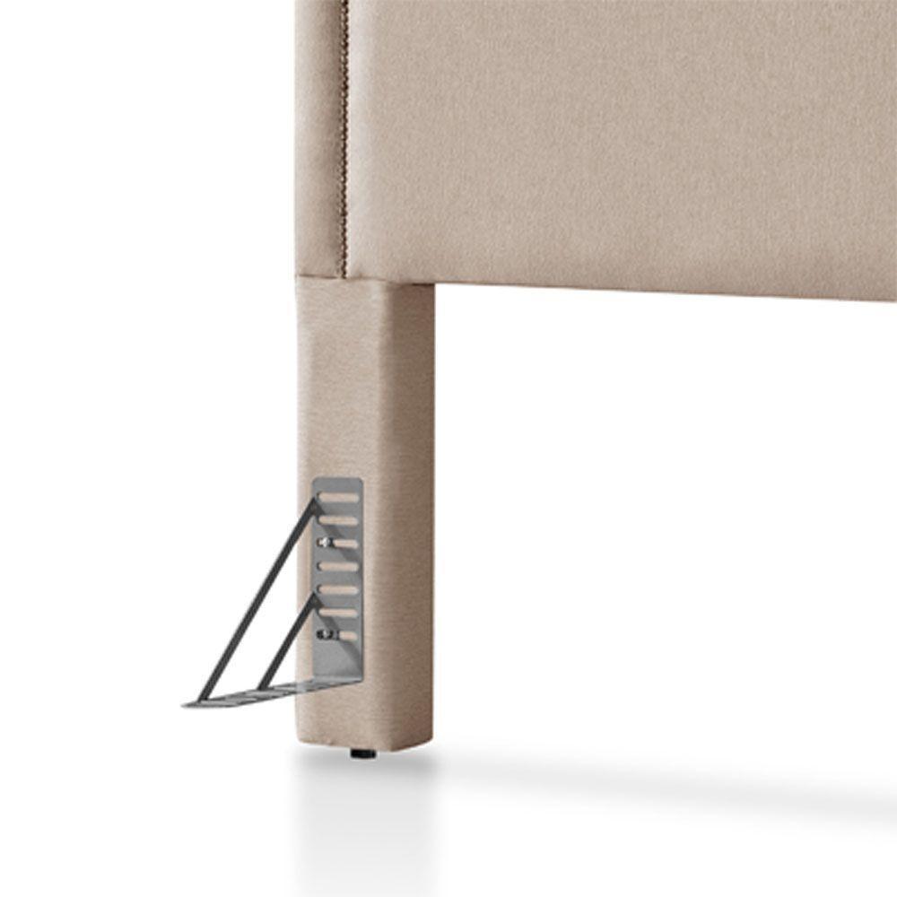 Cabeceira Cama Box Casal 1,40m Estofada Aruba Linho Bege - 5