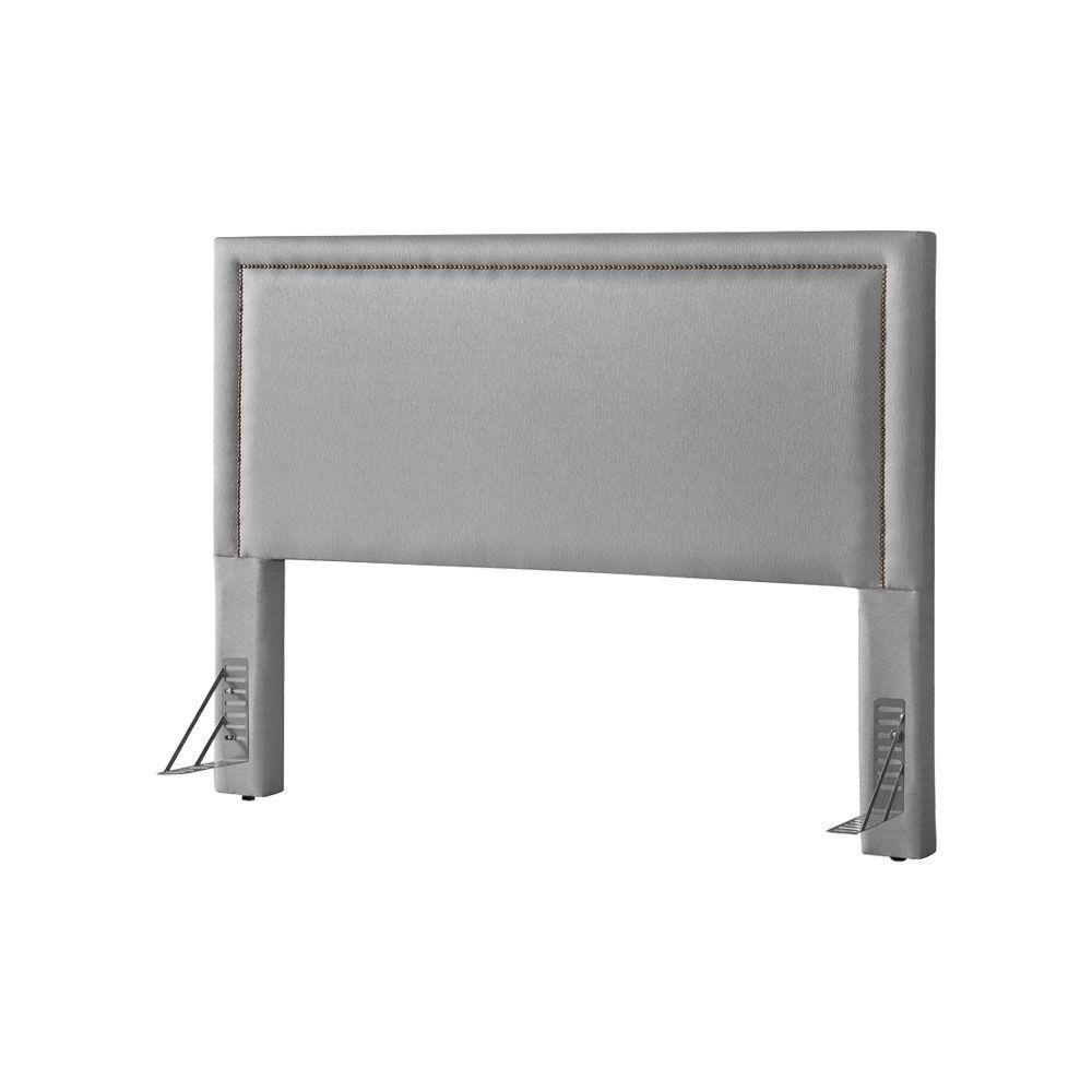 Cabeceira Cama Box Casal 1,40m Estofada Aruba Linho Cinza - 2