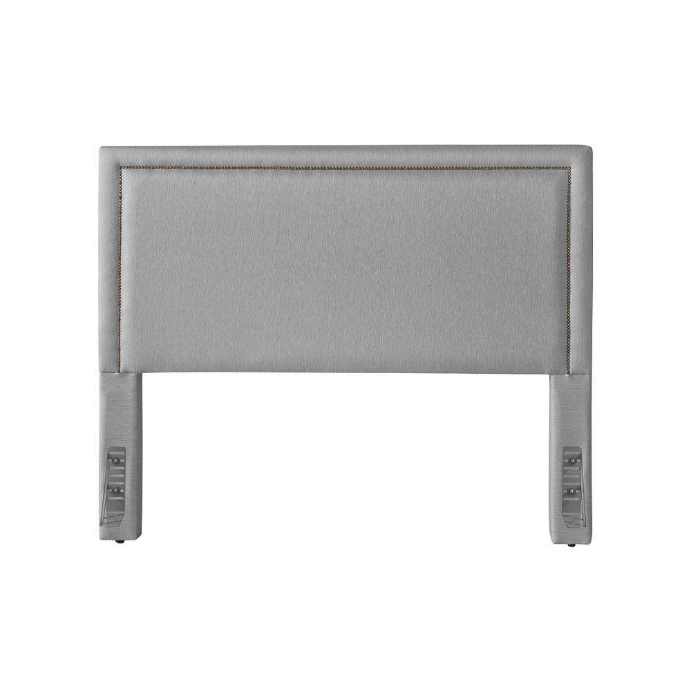 Cabeceira Cama Box Casal 1,40m Estofada Aruba Linho Cinza - 3