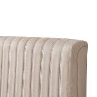 Cabeceira Cama Box Queen 1,60m Estofada Havai Linho Bege