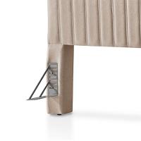 Cabeceira Cama Box Queen 1,60m Estofada Havai Linho Bege - 5