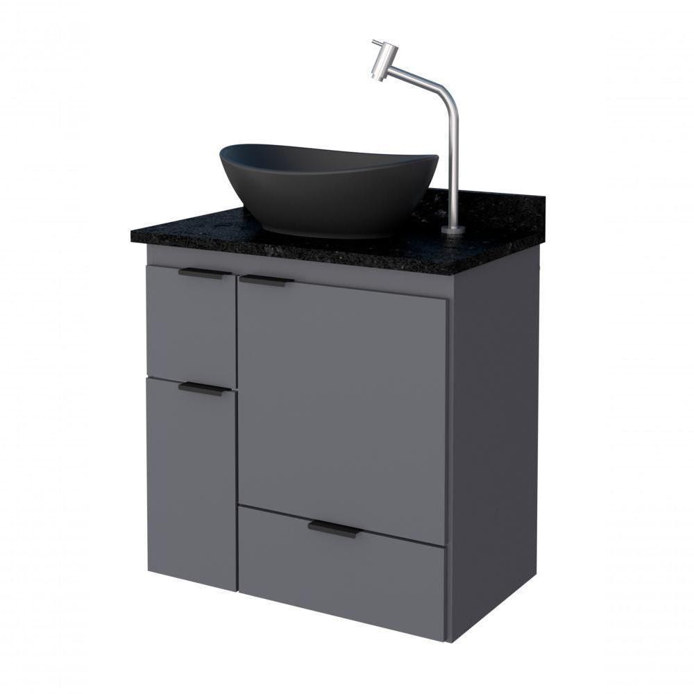 Armário De Banheiro Suspenso Berlin Cinza - 1