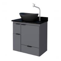 Armário De Banheiro Suspenso Berlin Cinza - 1