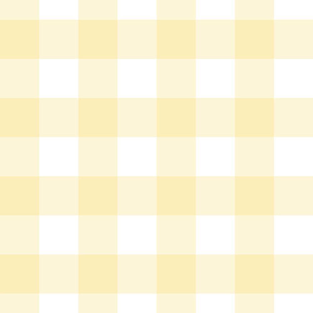 Papel De Parede Doce Estilo Xadrez Amarelo 81987 - 1
