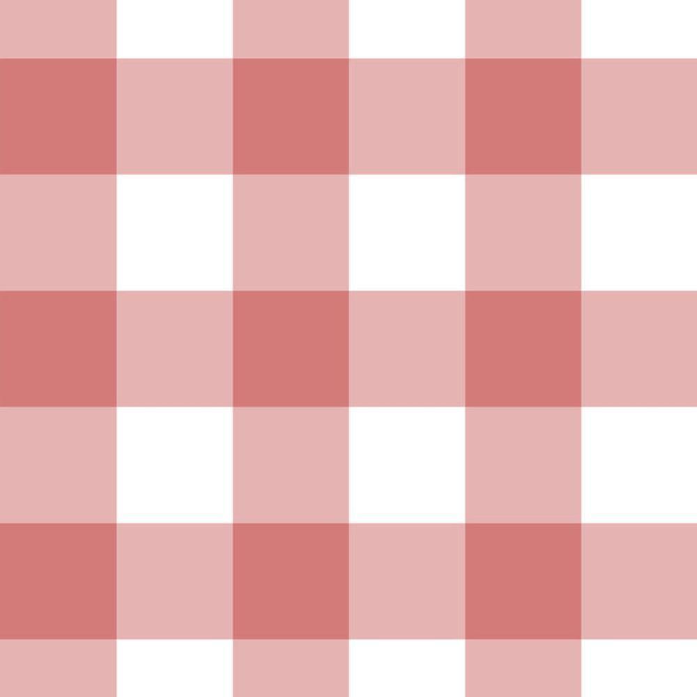 Papel De Parede Doce Estilo Xadrez Rosa 81970 - 1