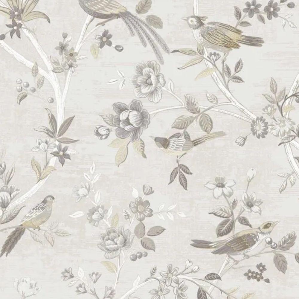 Papel De Parede Thema Animais Cinza 28841 - 1