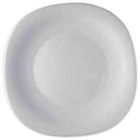 Jogo 4 Prato Sobremesa De Vidro Parma Bormioli Branco 20cm - 1