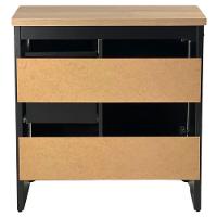 Gabinete Banheiro Com Tampo 1 Pt 3 Gv 79 Cm Bn05 Branco Dtall - 6