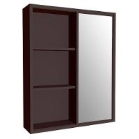 Armario Espelheira 1 Porta Correr 60 Cm Es7250 Grafite Faem Grafite - 1