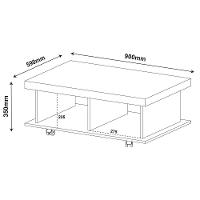 Mesa De Centro Para Sala 90 Cm 4632 Cinamomo Arly Cinamomo - 8