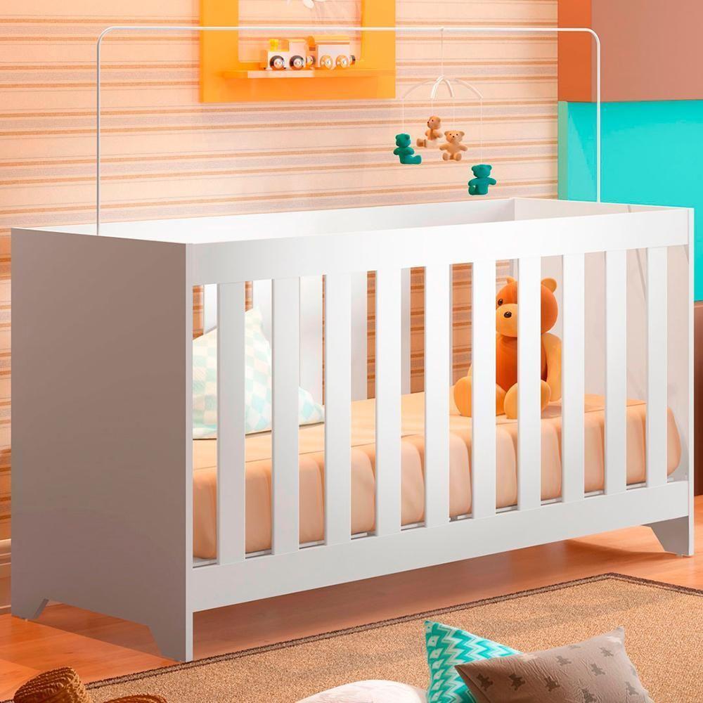 Berço Mini Cama 3 Em 1 Multifuncional 133x64 Cm Bbi51 Branco Dtall - 2