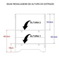 Berço Mini Cama 3 Em 1 Multifuncional 133x64 Cm Bbi51 Branco Dtall - 9